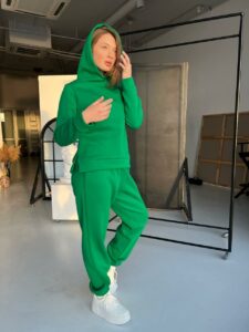 Жіночий спортивний костюм BO.Brand на флісі , колір графіт - Зображення 20